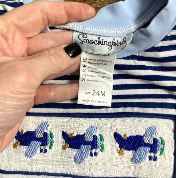 Smockingbird Airplane Shirt - Picture 2 of 3